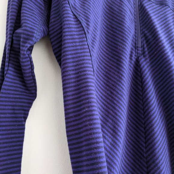 Columbia Purple/Black Striped Half-Zip Pullover S - Picture 5 of 9